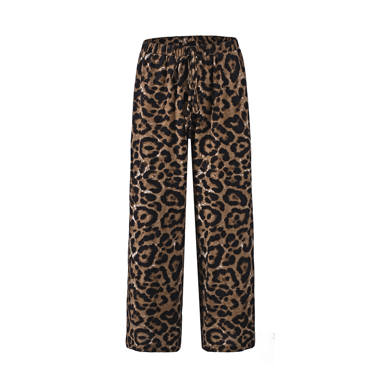 Pantalones de leopardo largos para mujer