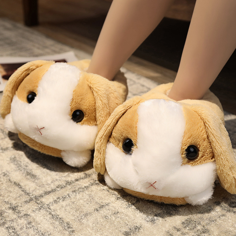 Sad Hamster Plush Slippers Home Soft Warm Furry Slides Women Cozy Indoor Floor Shoes image 11