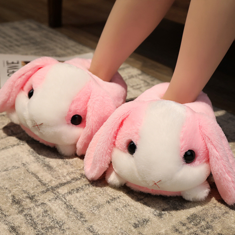 Sad Hamster Plush Slippers Home Soft Warm Furry Slides Women Cozy Indoor Floor Shoes image 7