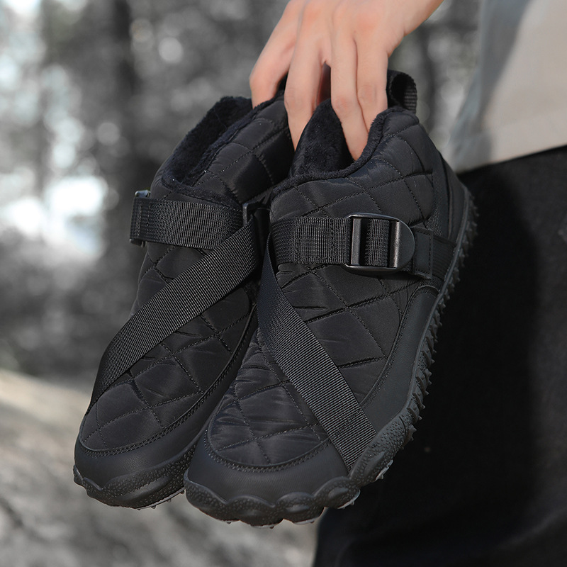 Outdoor five finger snow boots waterproof cotton shoes with plush and thickened hiking cotton boots image 3