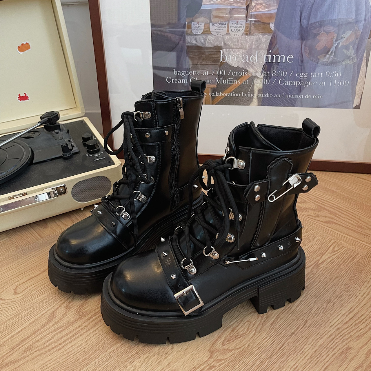 Special Needle Punk Motorcycle Boots image 5