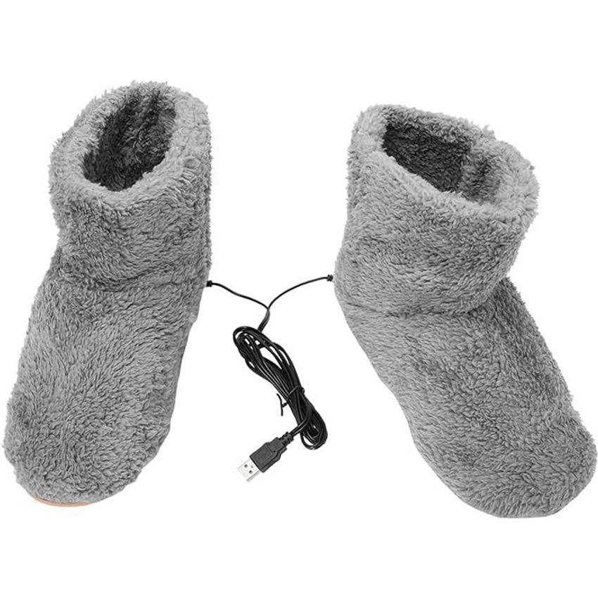 Warm boots warm and heated boots plush heated foot warmer USB heated shoes