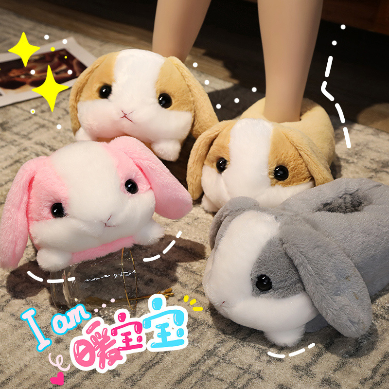 Sad Hamster Plush Slippers Home Soft Warm Furry Slides Women Cozy Indoor Floor Shoes image 10