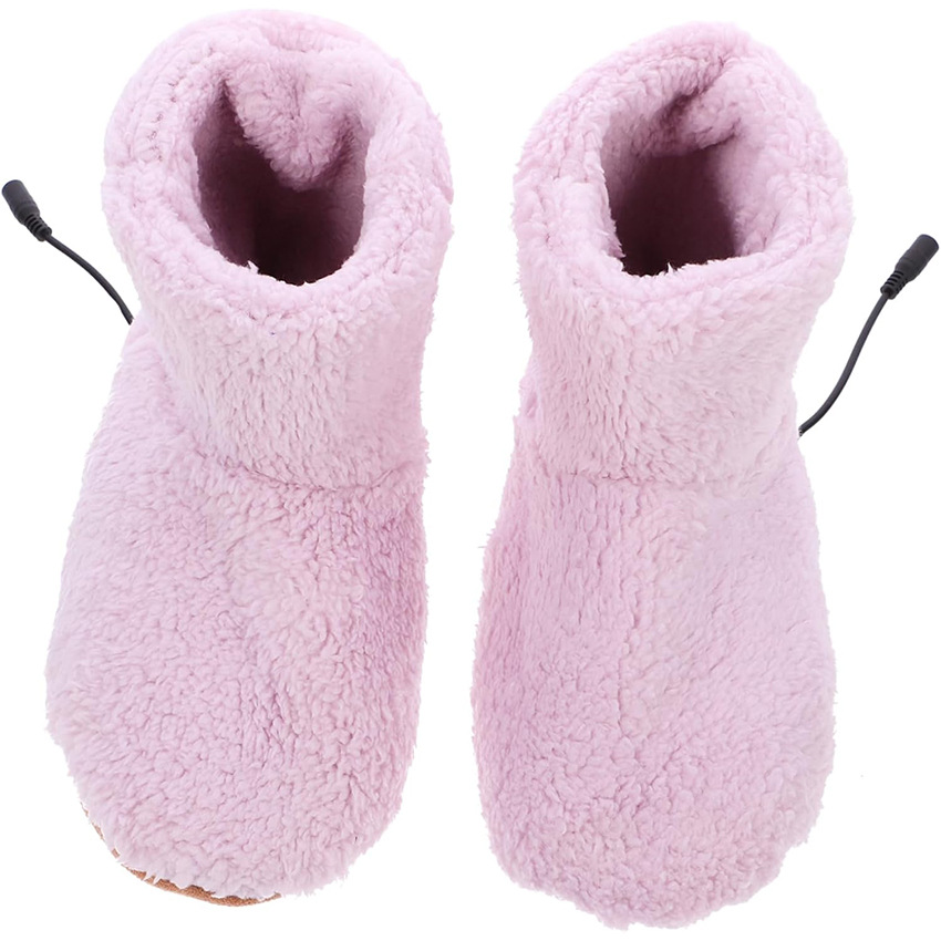 Warm boots warm and heated boots plush heated foot warmer USB heated shoes image 4