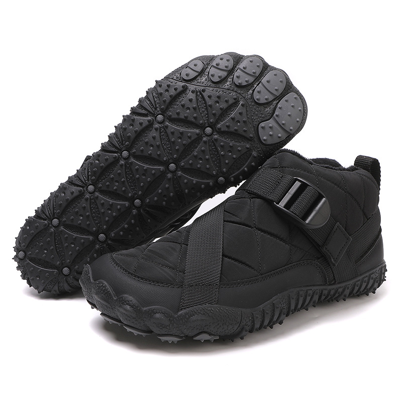 Outdoor five finger snow boots waterproof cotton shoes with plush and thickened hiking cotton boots image 5
