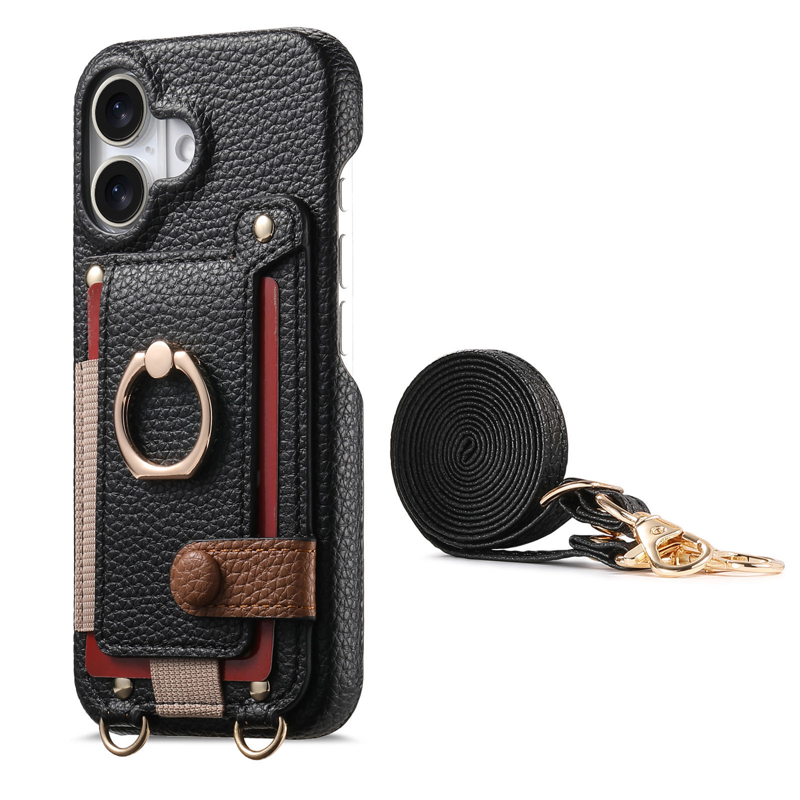 Suitable for iPhone 17 Pro phone case diagonal long hanging rope Air ...