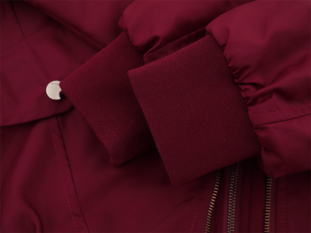 Layered Nylon Hooded Jacket