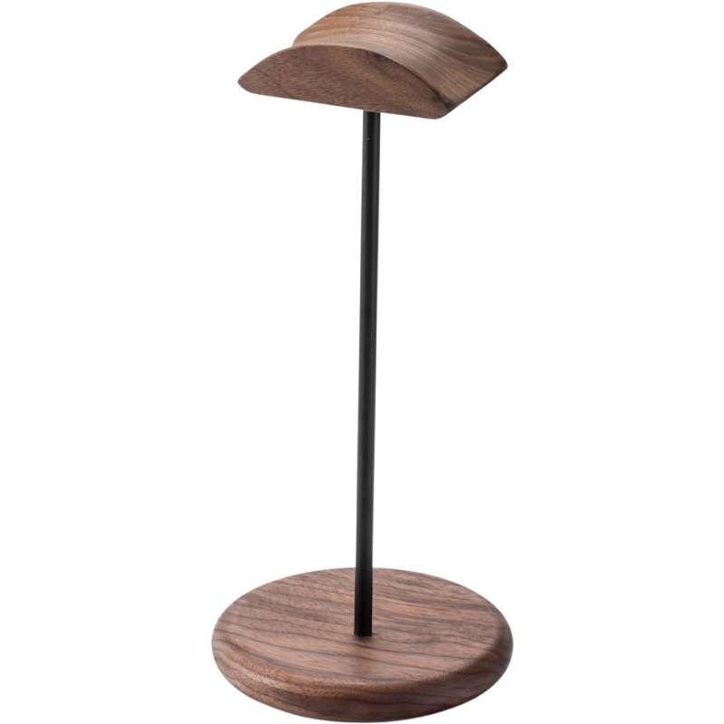 Cross-border Headphone Stand Walnut Solid Wood Headphone Rack Minimalist Display Rack Hanging Rack