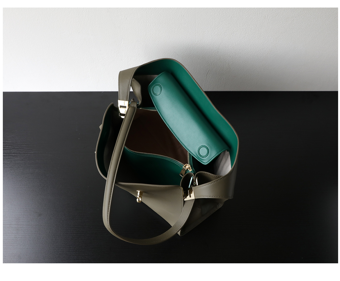 Luxury Genuine Leather Tote Bag for Women, Large Capacity, Top-Grain Cowhide, Handheld Shoulder Bag, HUG Style