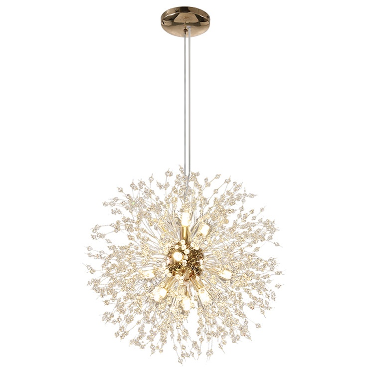 Nordic Creative Dandelion Chandelier Bedroom Bar Counter Luxury Living Room Lighting Fixture