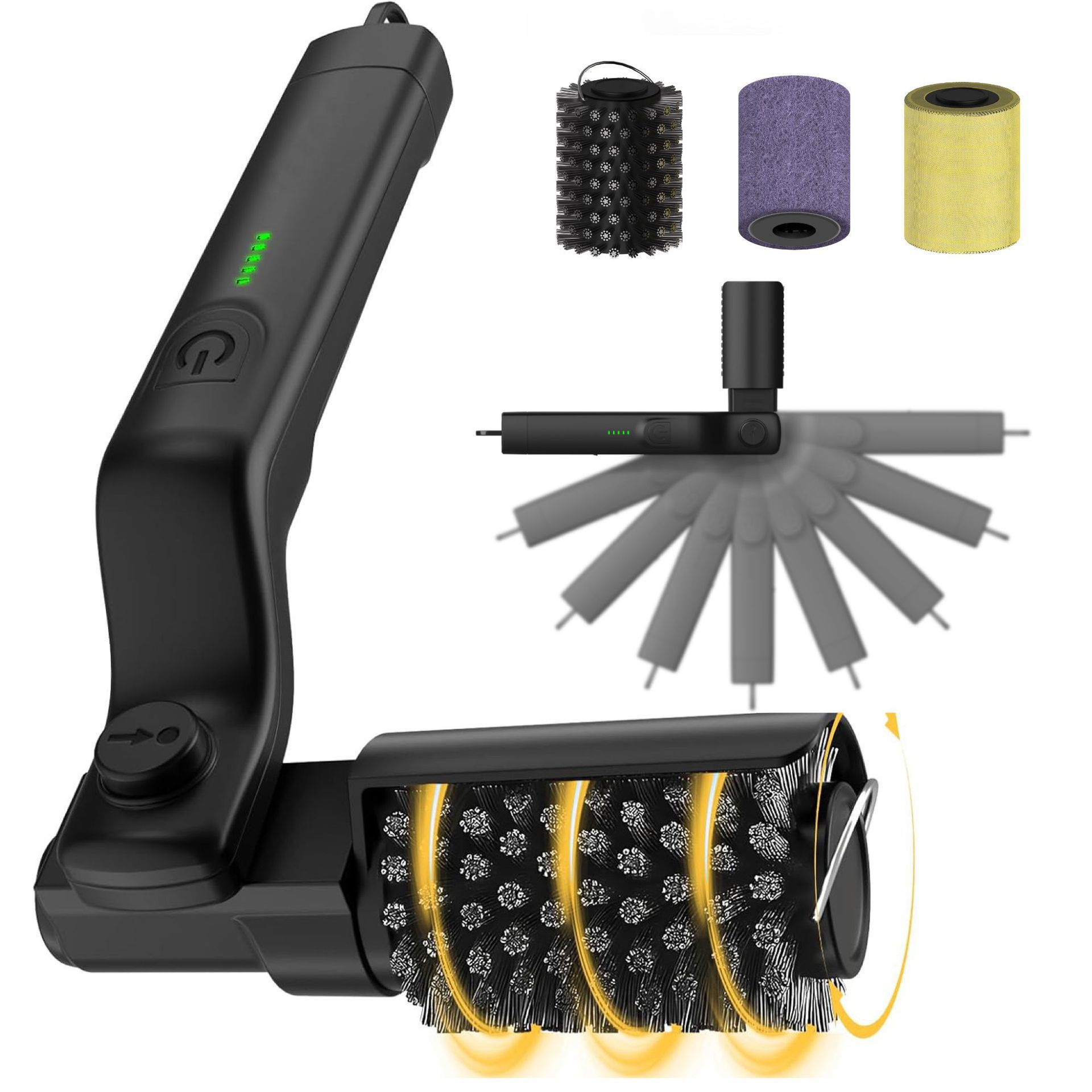Electric BBQ Brush for Cleaning Grill, Heavy Duty Oil Stain Remover, Barbecue Cleaner Tool