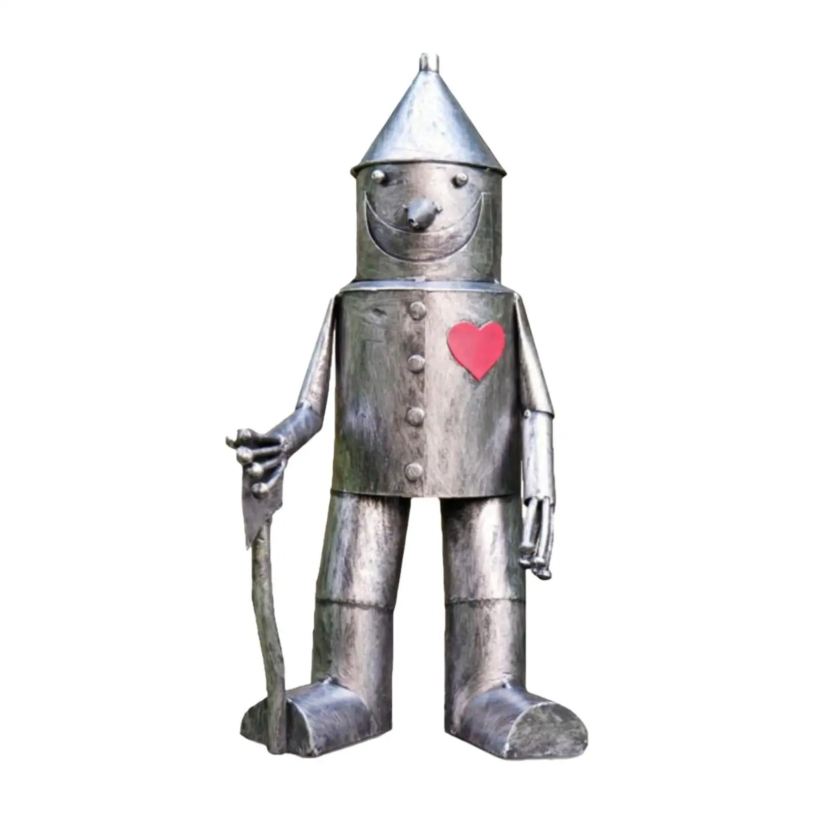 Garden Statue Decor Resin Tin Man Ornaments Sculpture for Lawn Balcony House