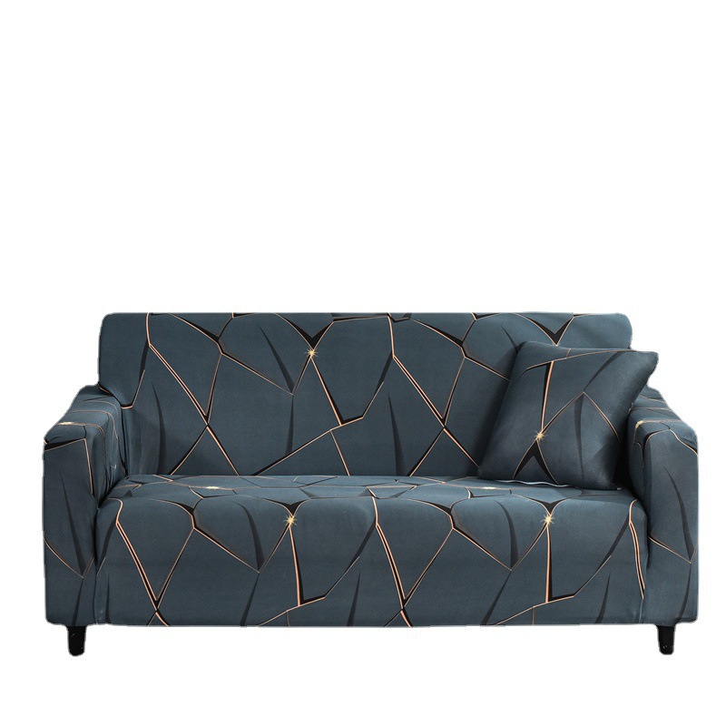 Printed sofa cover with all inclusive sand and elastic sofa cover