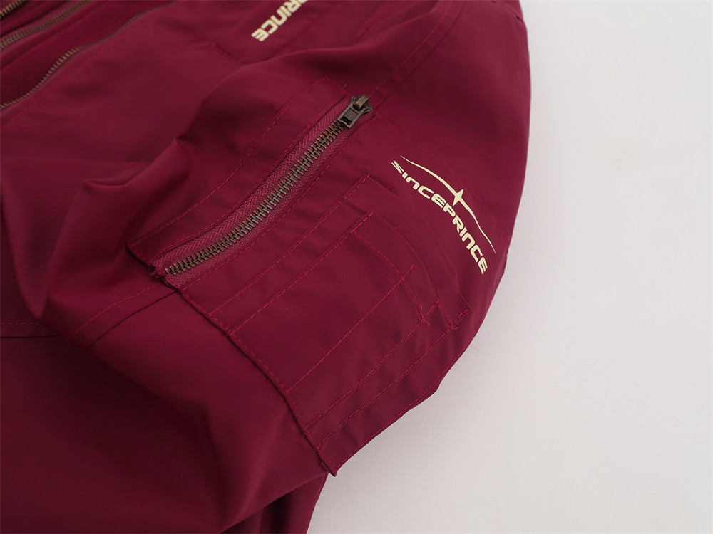 Layered Nylon Hooded Jacket
