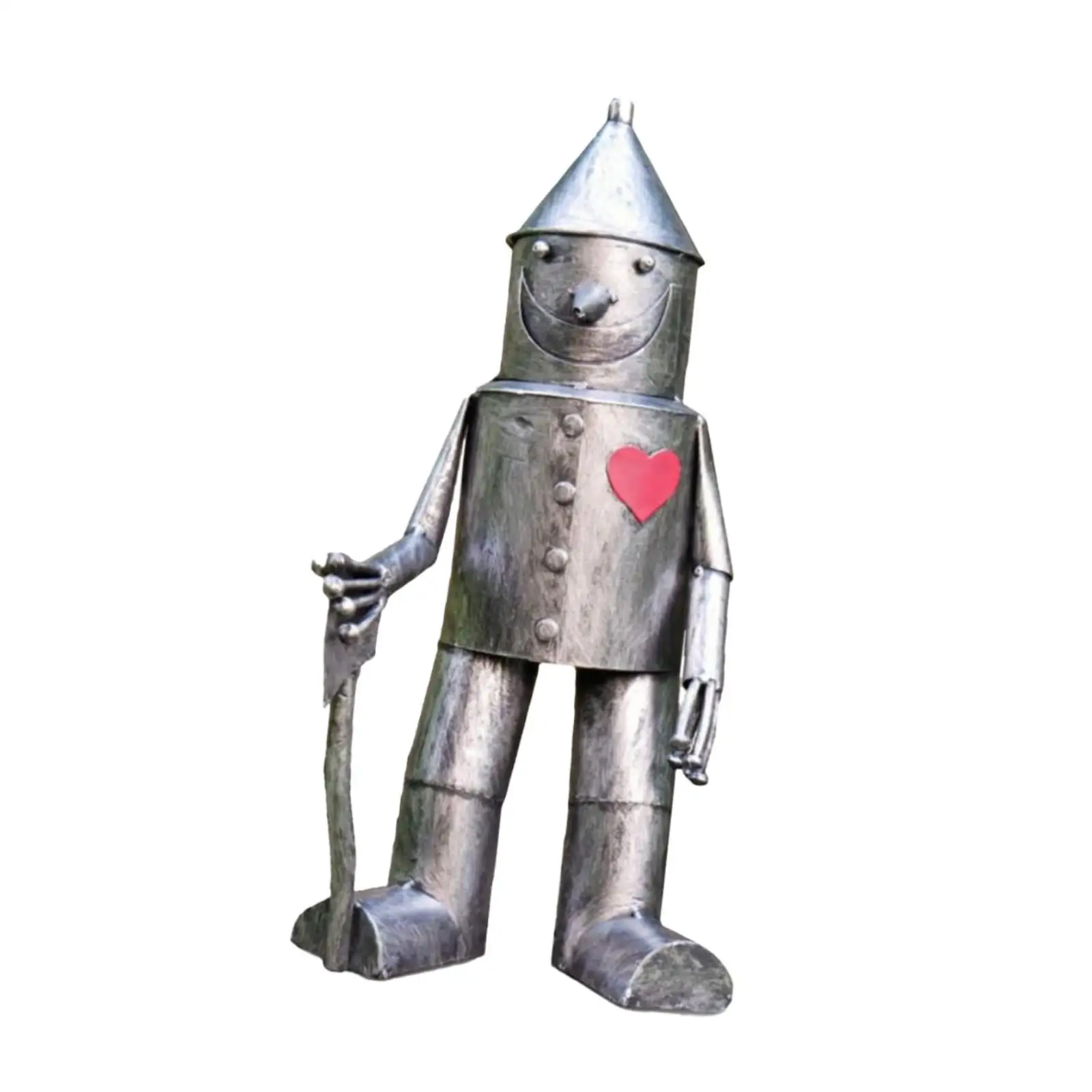 Garden Statue Decor Resin Tin Man Ornaments Sculpture for Lawn Balcony House