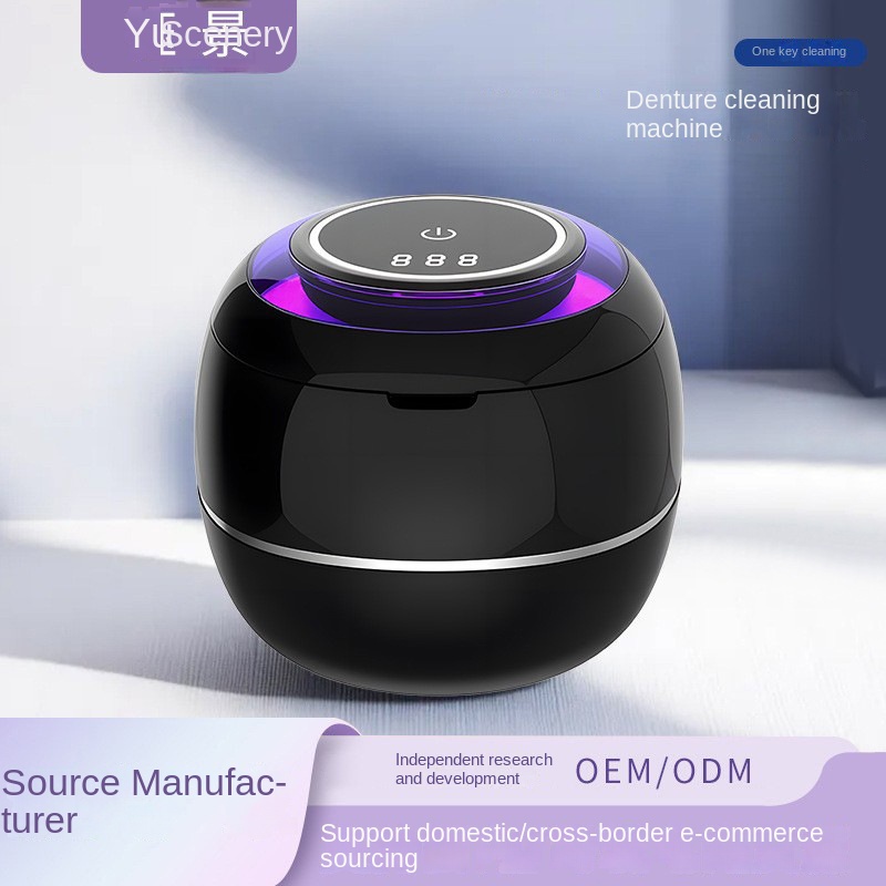 Ultrasonic Denture Cleaner Portable Retainer and Aligner Cleaning Device