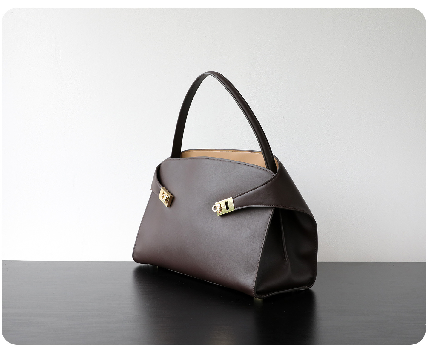 Luxury Genuine Leather Tote Bag for Women, Large Capacity, Top-Grain Cowhide, Handheld Shoulder Bag, HUG Style