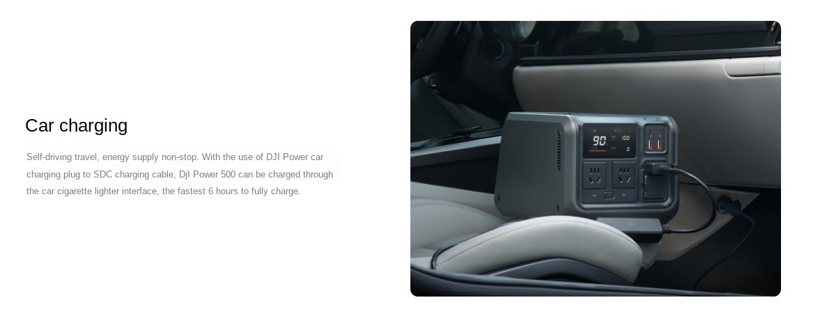 DJI Power 500 Outdoor Power Station 1000W Portable Mobile Energy Storage Solar Charging Quiet Operation
