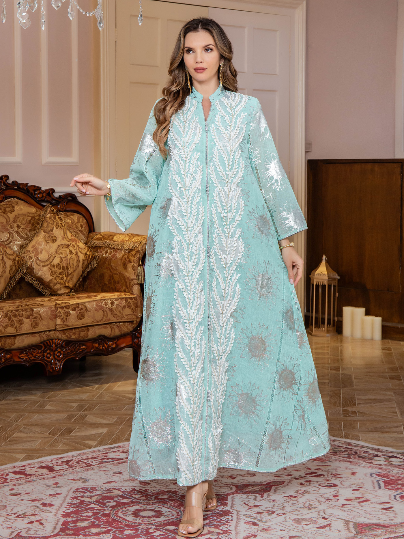 Embroidered Dubai Jalabiya