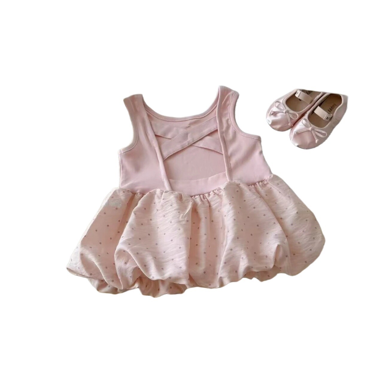 Pink Sleeveless Bloom Dress Sweet and Charming Princess Dress