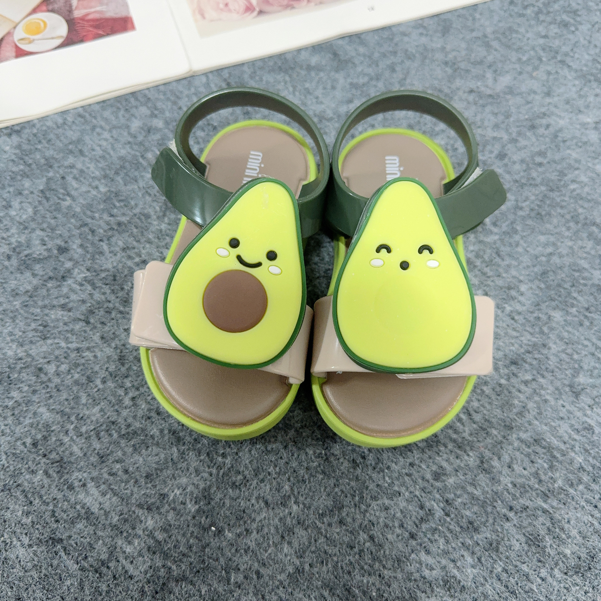 Children's Cute Fruit Sandals Velcro Open toed Sneakers image 4