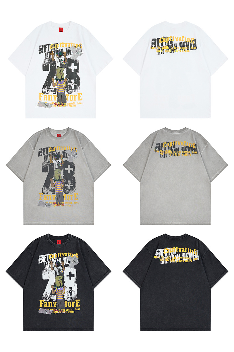 Oversized Short Sleeve T-Shirt Fun Kids Print Top 0E17E803945E840B4D99A5126E3F929B