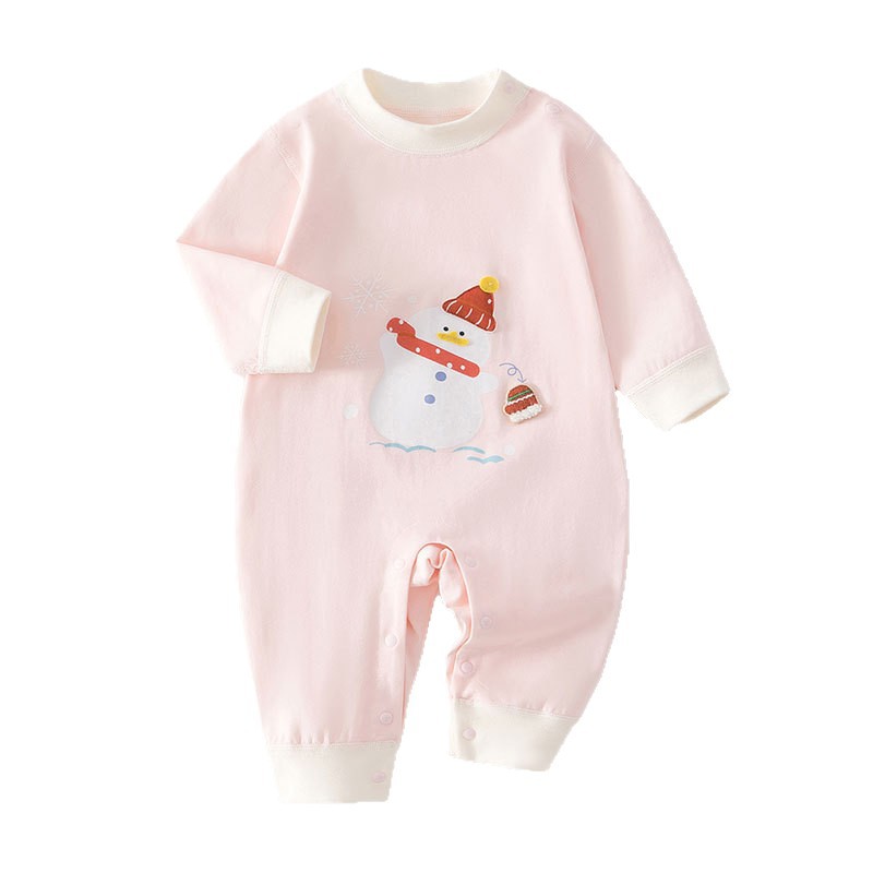 Baby jumpsuit baby long sleeved crawling clothes pajamas home clothes