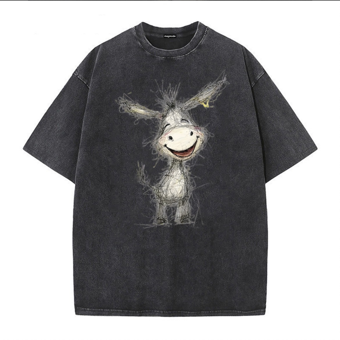 Loose Vintage Streetwear Hip-Hop T-Shirt Summer Trendy Printed Urban Creative Tee Men 4E384C49A33BE675E539757340ABA5BE