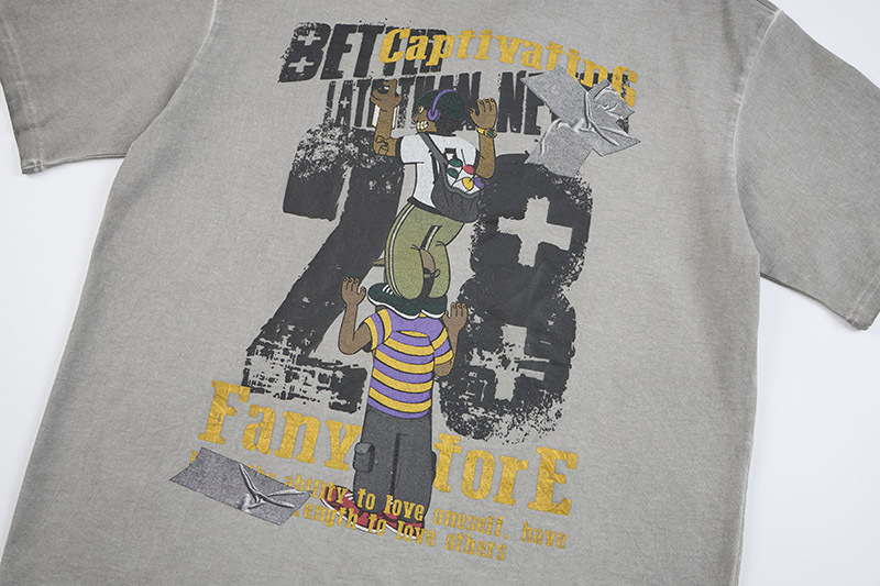 Oversized Short Sleeve T-Shirt Fun Kids Print Top 4E72A1D124C8BBD2CB4DBDD61779E299