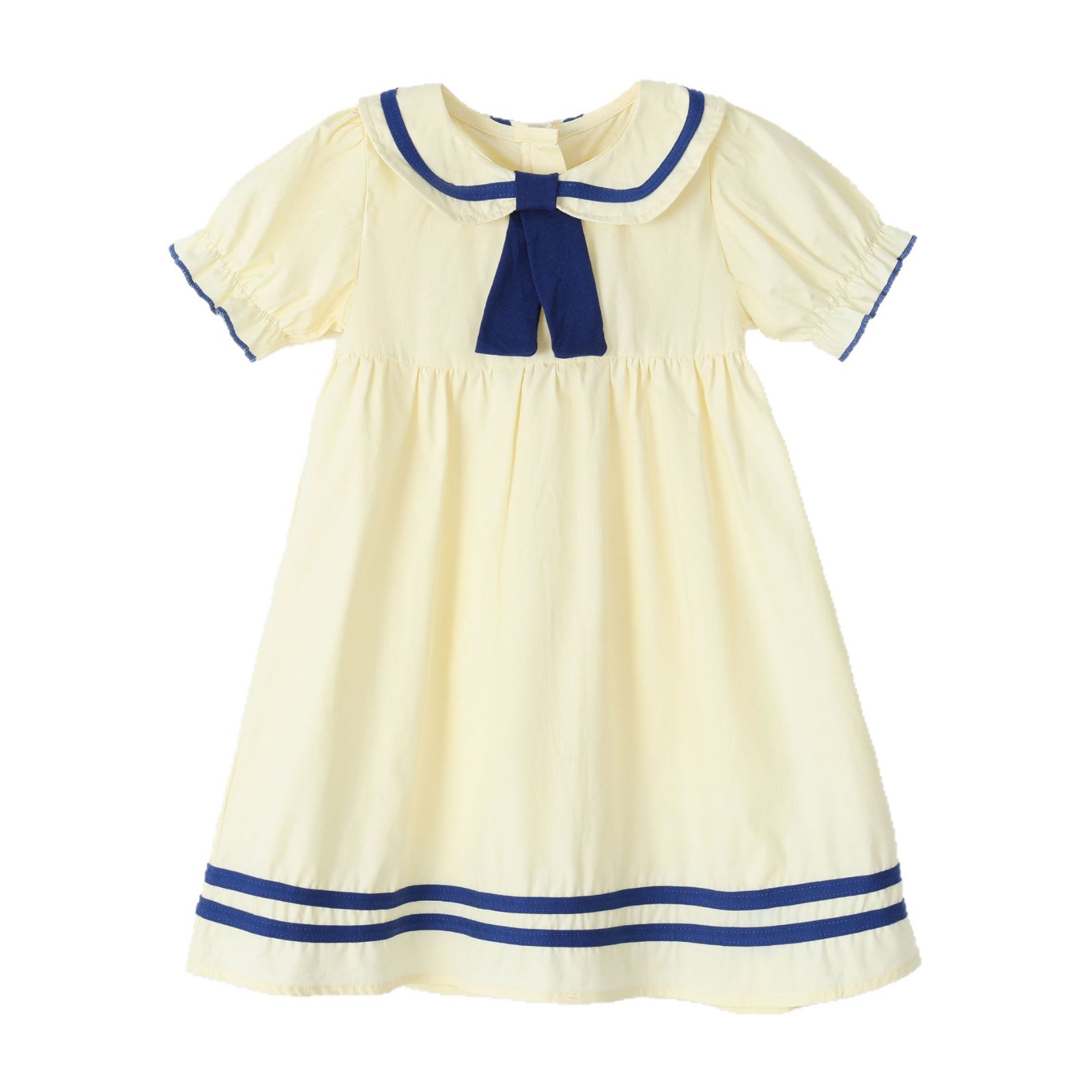 Style Preppy Collar Short Sleeve Dress