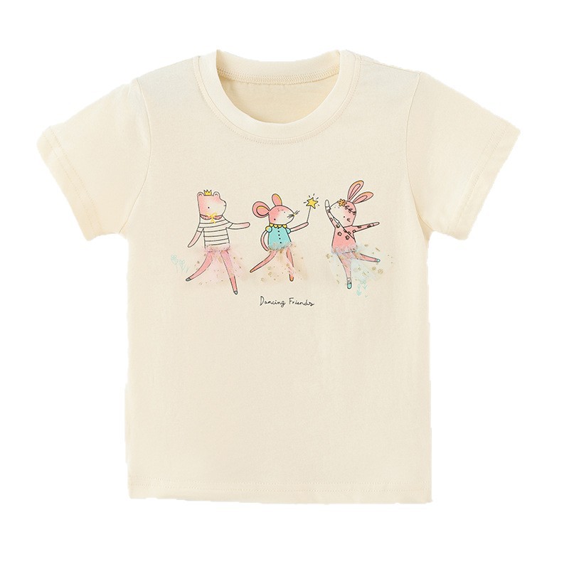 Children's Crewneck Printed T-Shirt for Kids