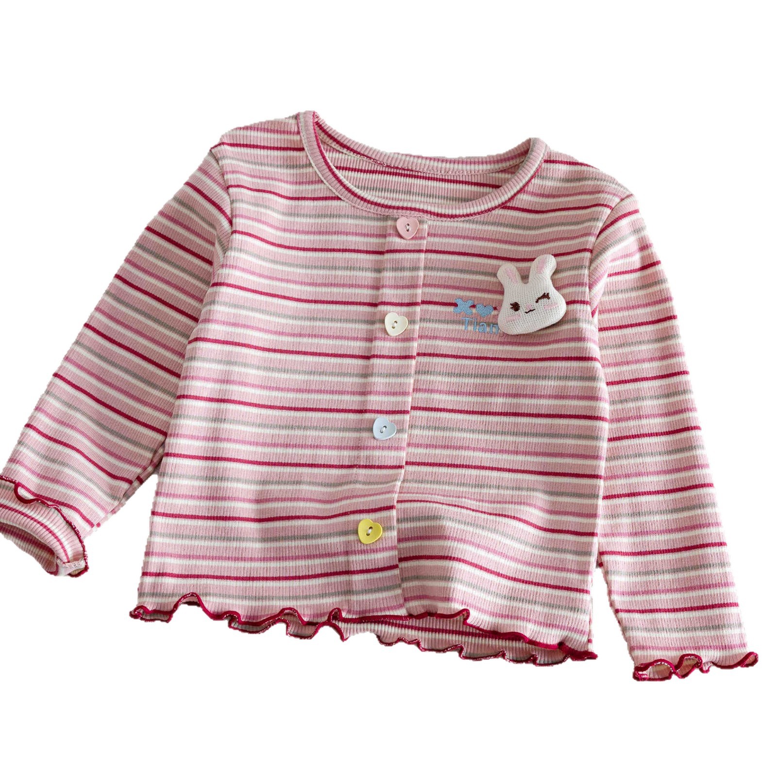 Hooded long sleeved top