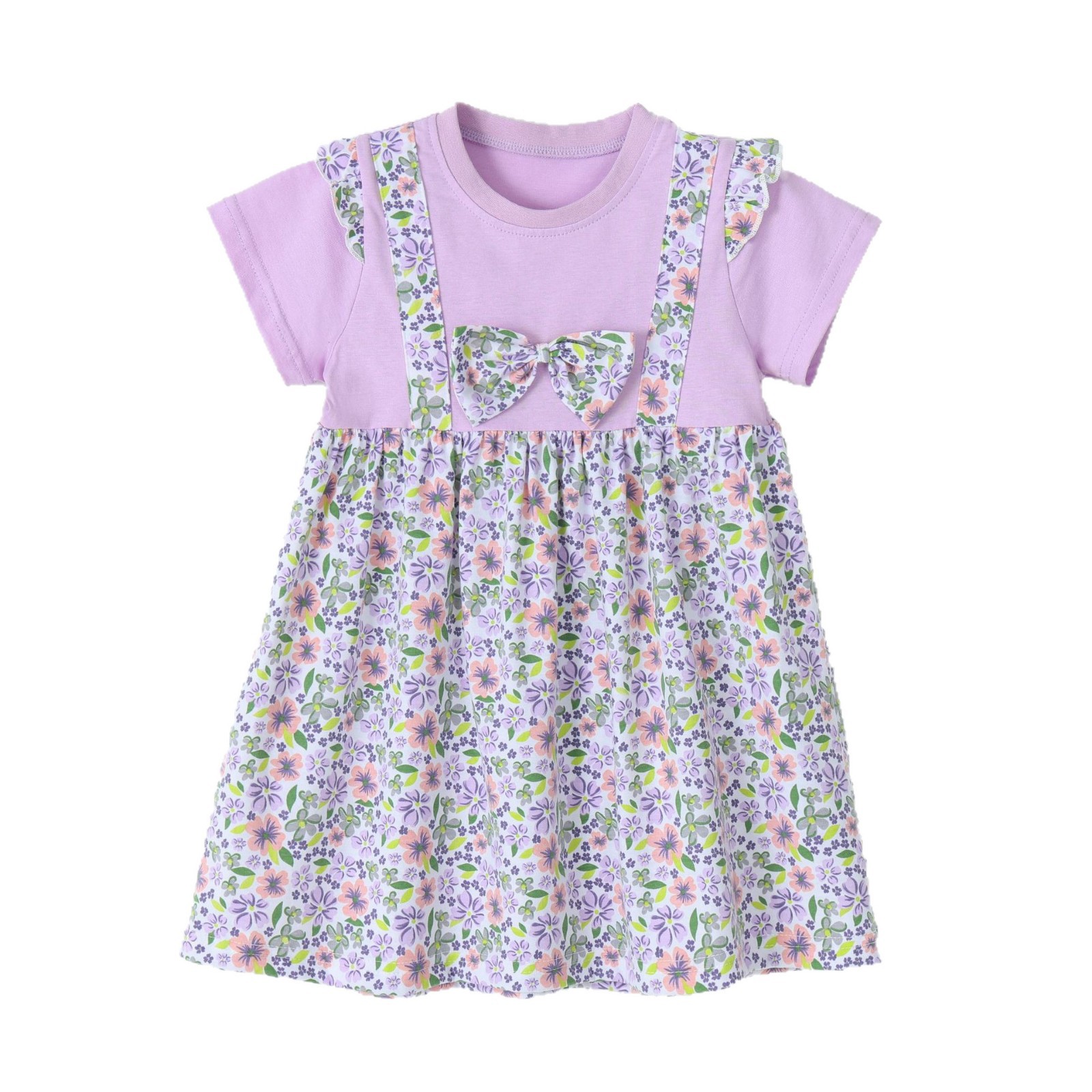 Girls' Dress Cartoon Bow Kids Dress Princess