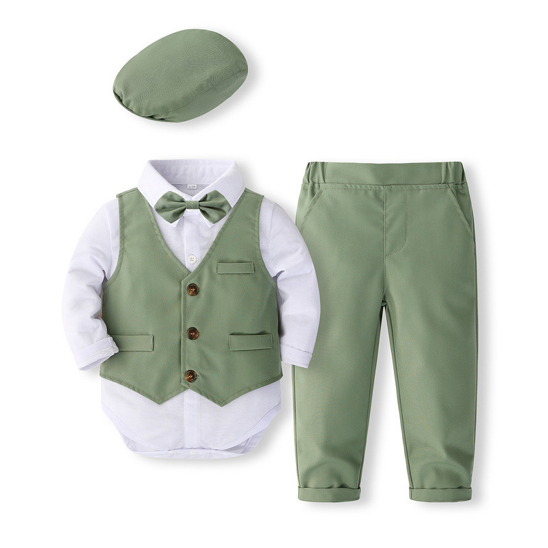 Hooded Vest Long Sleeve Children's Outfit for Boys