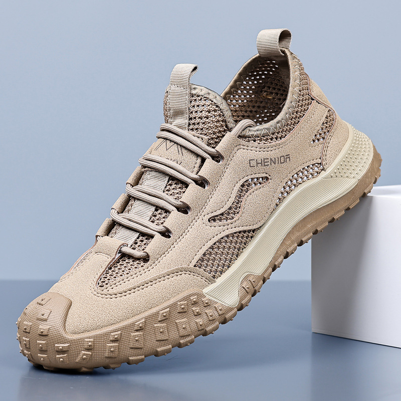Work Safety Shoes for Men, Breathable Mesh Casual Shoes, Slip-Resistant Durable Hiking Shoes image 7