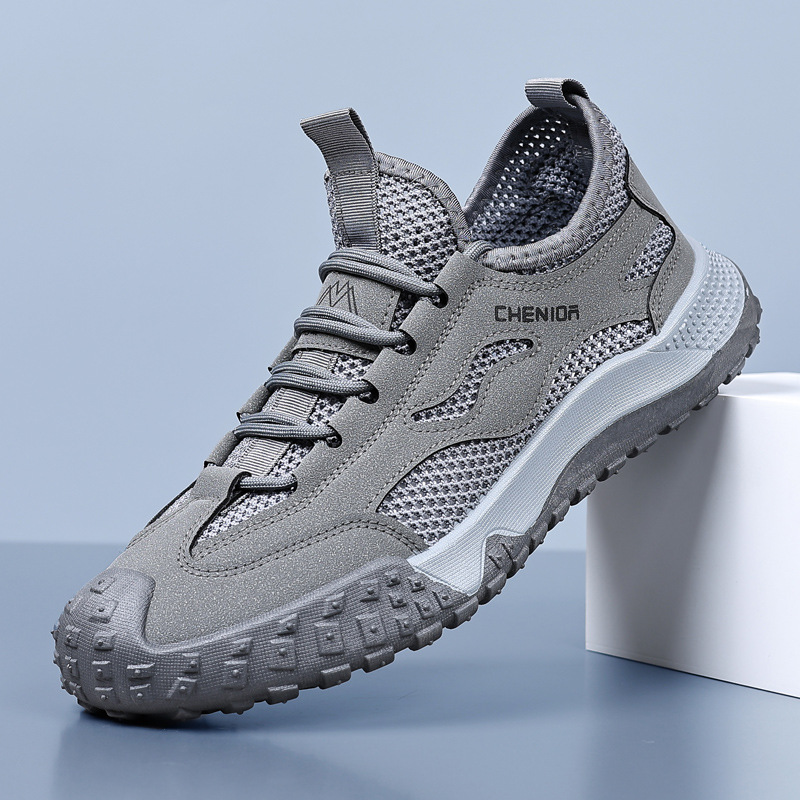 Work Safety Shoes for Men, Breathable Mesh Casual Shoes, Slip-Resistant Durable Hiking Shoes image 5