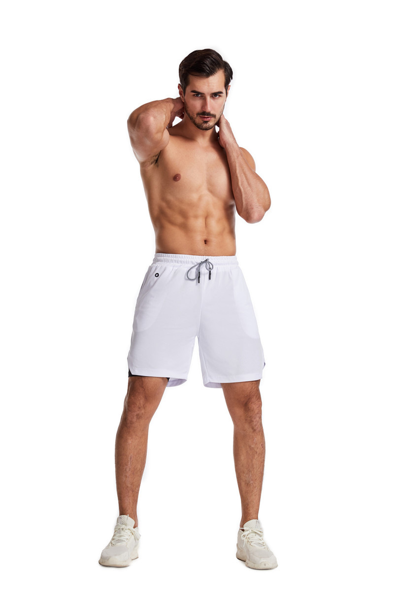 Men's Running Earphone Shorts, Quick-Dry Athletic Shorts, Fitness Fashionable Trendy Anti-See-Through Five-Inch Shorts undefined
