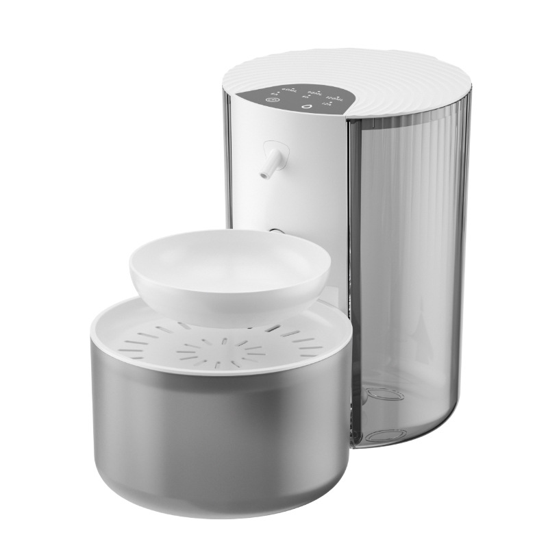 Pet Smart Water Dispenser with Filtration and Waste Separation, Tilt-Style Automatic Cat Water