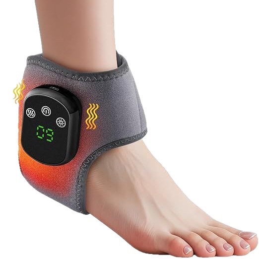 Electric ankle protection hot compress vibrating foot massager massage protector