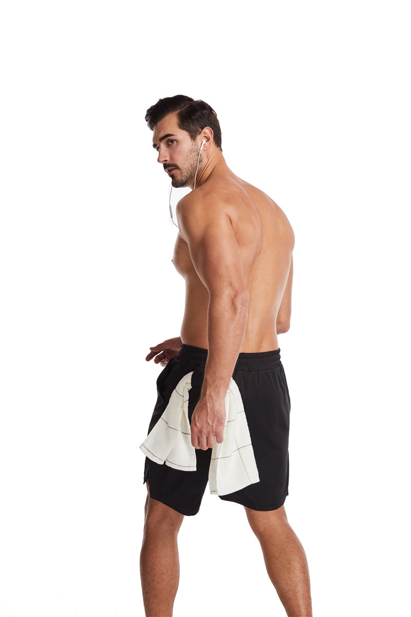 Men's Running Earphone Shorts, Quick-Dry Athletic Shorts, Fitness Fashionable Trendy Anti-See-Through Five-Inch Shorts undefined