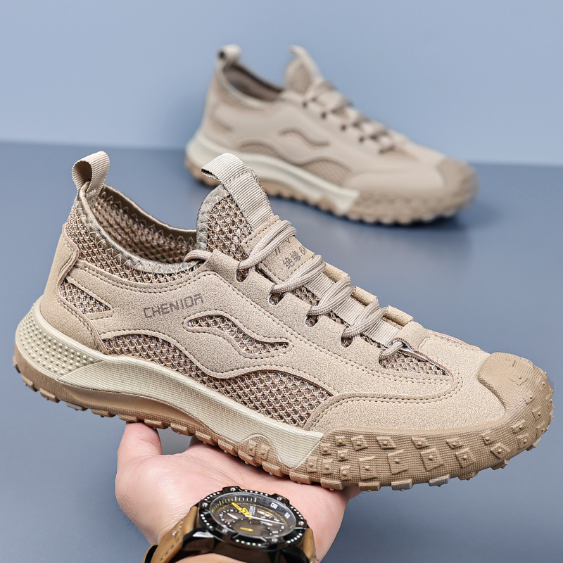 Work Safety Shoes for Men, Breathable Mesh Casual Shoes, Slip-Resistant Durable Hiking Shoes image 8