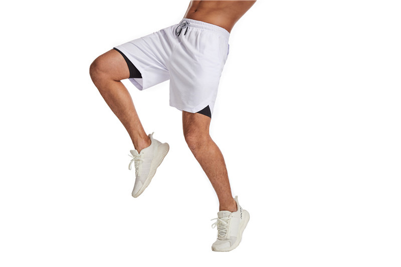 Men's Running Earphone Shorts, Quick-Dry Athletic Shorts, Fitness Fashionable Trendy Anti-See-Through Five-Inch Shorts undefined