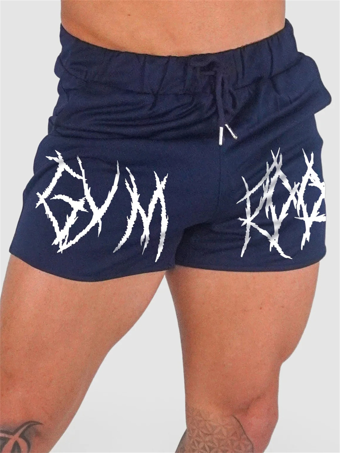 Muscle Fitness Shorts Men Summer New Printed Mesh Quick-Dry Slim Fit Sexy Pants Workout Training – detalle y tallas