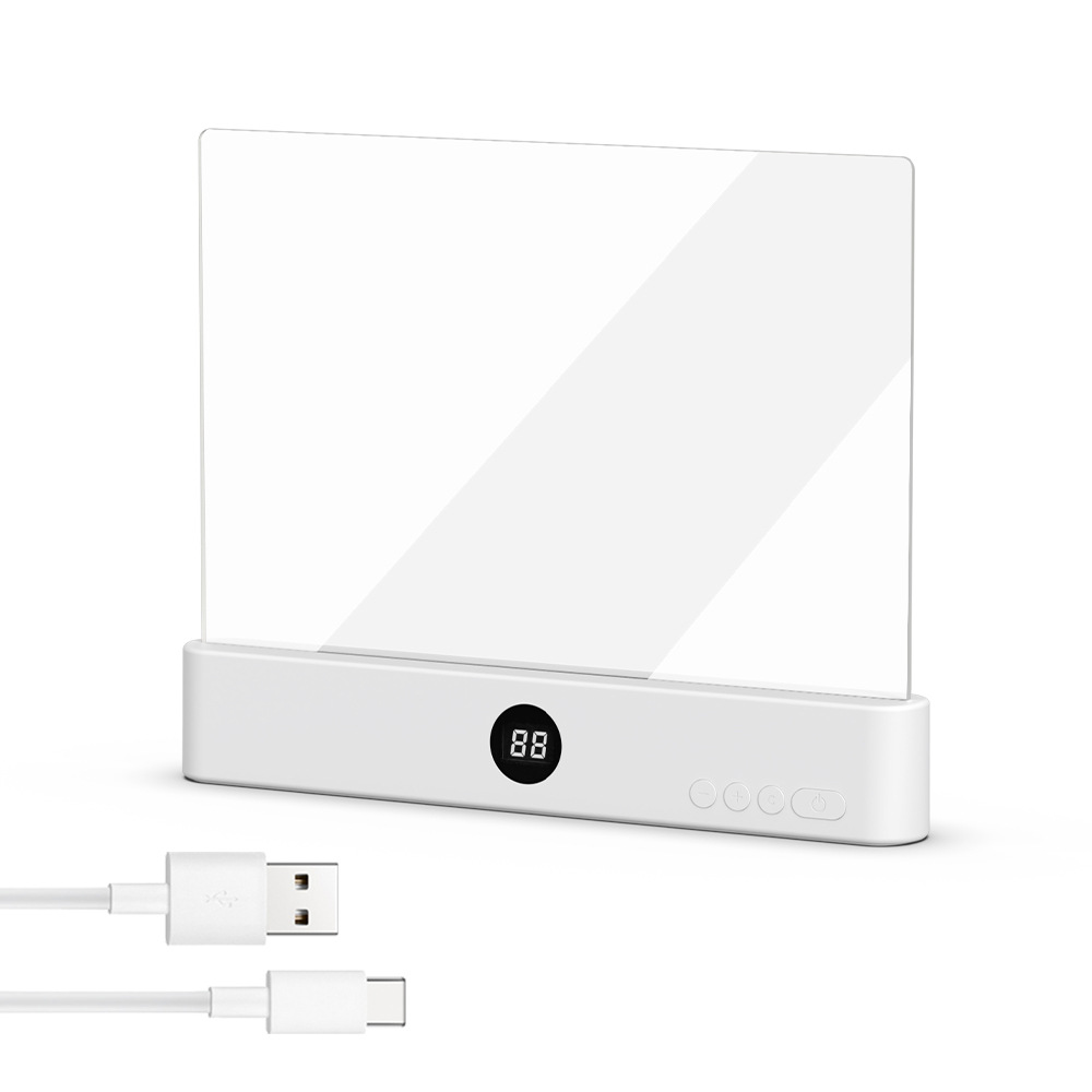 1200mAh battery + 3 color temperatures + brightness adjustment + timer off LED Reading Light USB Powered Night Light