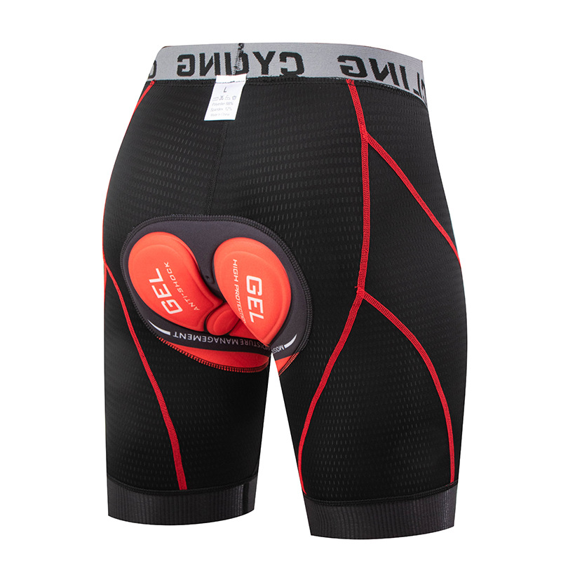 Cycling Shorts with Thick Silicone Padding, Breathable and High-Elastic Mountain and Road Bike