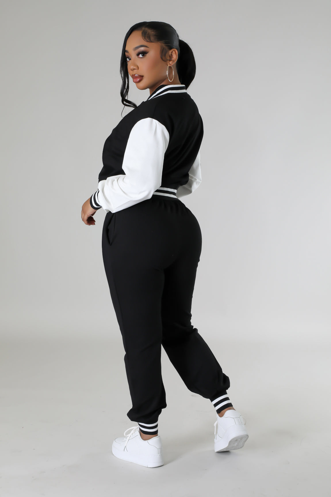 Women's Varsity Jacket and Jogger Set