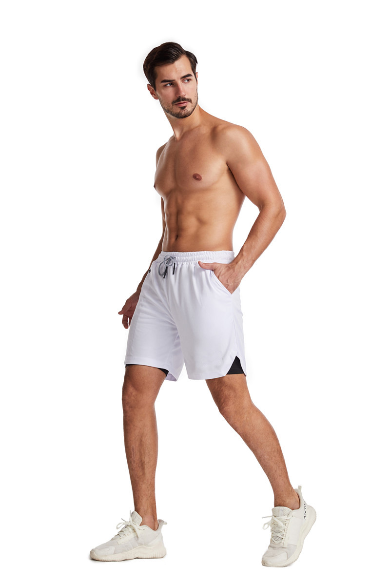 Men's Running Earphone Shorts, Quick-Dry Athletic Shorts, Fitness Fashionable Trendy Anti-See-Through Five-Inch Shorts undefined