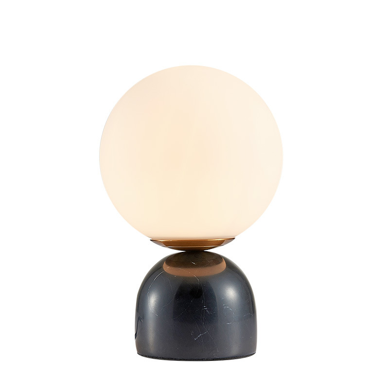Creative Minimalist Table Lamp, Contemporary Bedside Study Desk Lamp with Marble Base