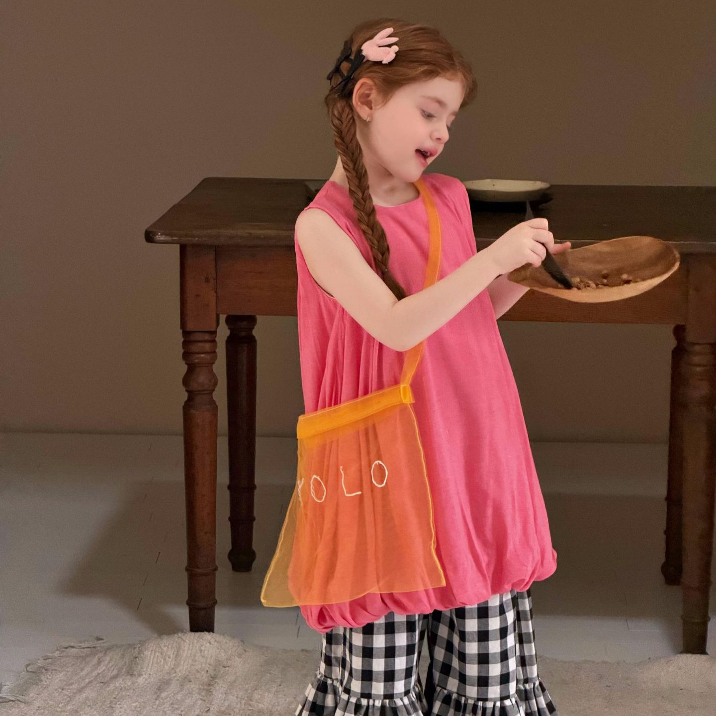 Cute Bloom Dress for Girls, Sleeveless Vest Style, Bright Color Fashion, Child Dress