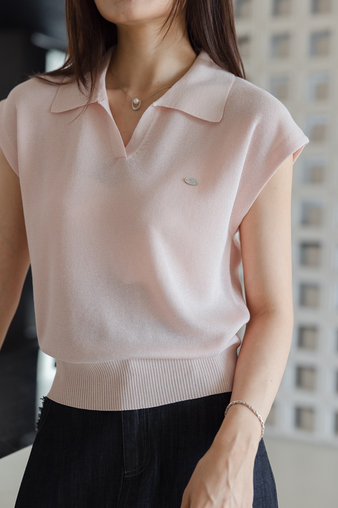 White Linen Tencel Flip Collar Knit Short Sleeve Women's Commuter Stylish Short Polo Shirt Top EF05D23EDC20C55F6FA8D6786AB0853E